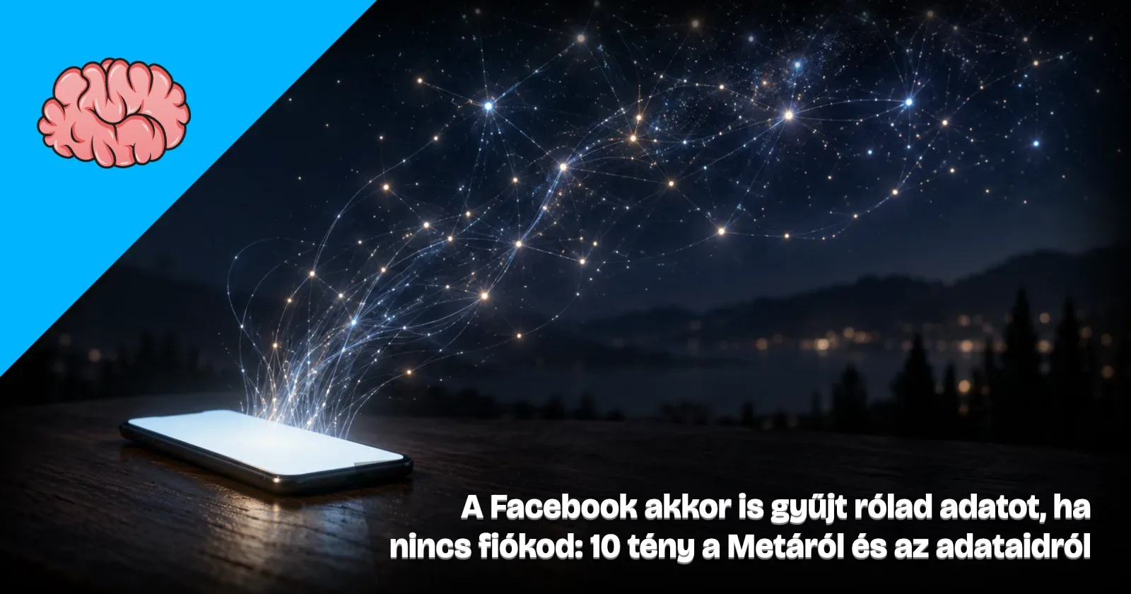 Generált illusztráció: asztalon fekvő okostelefon, amelyből fényszálak futnak fel egy hálózatba, a Gondoltad volna? arculatával és a cikk címével.